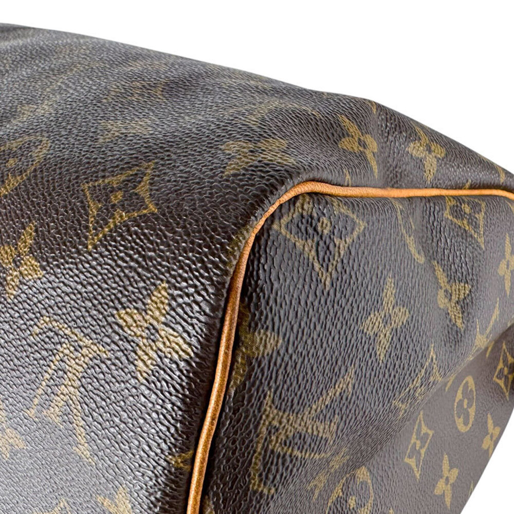 LOUIS VUITTON Brown Monogram Canvas Speedy 30 Bag - Picture 7 of 14